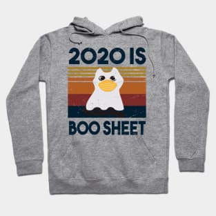 2020 Is Boo Sheet, Cat Boo Ghost Halloween face mask Hoodie